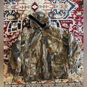 Outfitters Ridge Realtree Hardwoods Camo Hooded Jacket Hunting Outdoor Coat 42